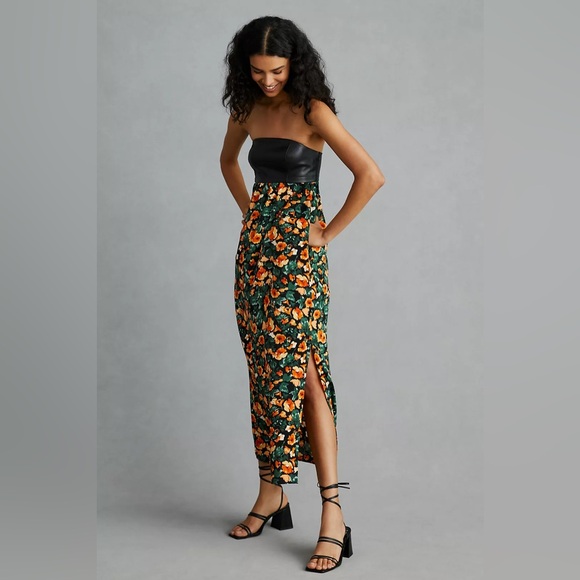 NWT Mare Mare Faux Leather Maxi Dress - Picture 1 of 5